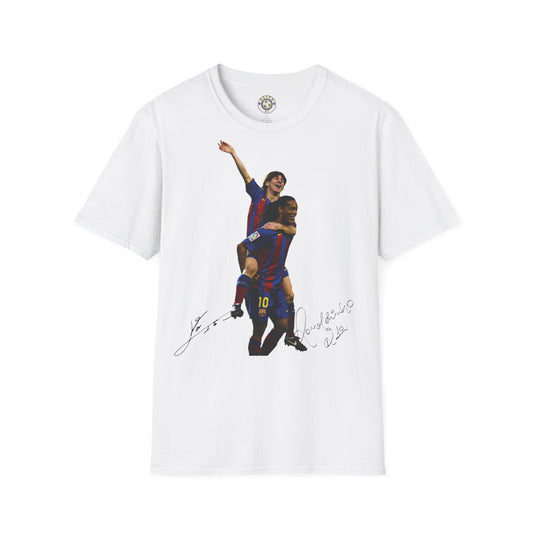 Messi and Ronaldinho Barcelona